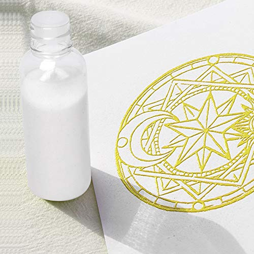 TOPINCN Transparent Präglingspulver för Konsthantverk och Scrapbooking, 15 G Flaska, Perfekt för Stämpling och Papperskonsttillbehör