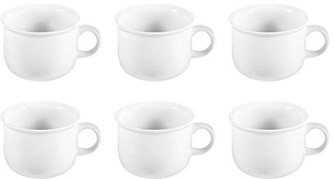 Thomas 6 x Kaffee-Obertasse - Trend Weiß 11400-800001-14742 Porzellan Geschirr - -