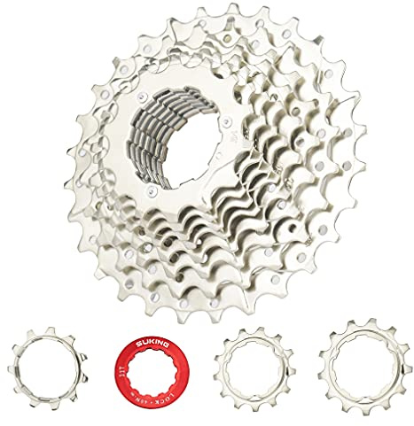 CYSKY Cassette 11 Vitesses 11-28T Cassette adaptée pour VTT, vélo de Route, VTT, BMX (Poids léger) (11-28T)