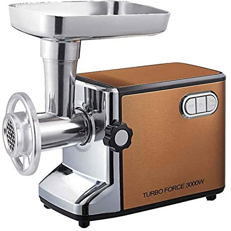 Tritacarne Elettrico 3000W Tritacarne Elettrico Tritacarne In Acciaio Inossidabile Tritacarne Insaccatrice Robot Da Cucina Per Cucina (Color : Gold Size : One Size) (Color : Red, Size : One Size