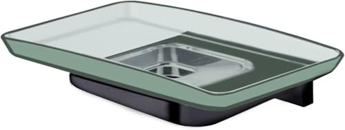 ECKOREA Matte Black Soap Dish Holder ECK-405B-BK, Soap Dish Included, Durable Zinc Alloy, Wall-Mounted, Screw-in