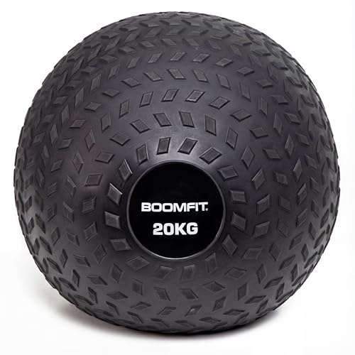 BOOMFIT Slam Ball 20kg Antirimbalzo | Palla Medica Professionale per Crossfit e Allenamento Funzionale | Gomma High-Grip e Sabbia | Forza Esplosiva e Core | Ideale per Atleti Avanzati e Home Gym