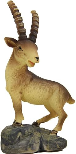 FADEDA Stenbocken stor/höjd: 8 cm/handmålad/detaljerade krubbfigurer – julbord, dekoration, krubbtillbehör