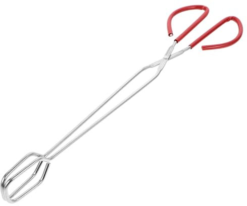 BESPORTBLE Edelstahl Grillzange Langer Lebensmittelclip Hitzebeständige Bbq Zange Mit Rutschfestem Griff Für Grillen Und Küche