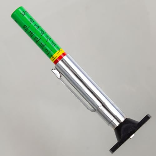 Myers Tire Supply Easy to Read Color Coded Tire Tread Depth Gauge