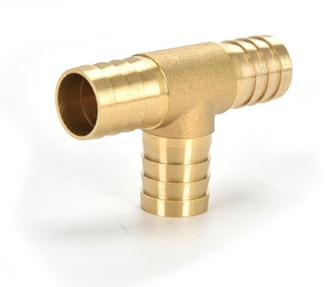 MRESXT Fittings Connector Copper Pagoda Air Fuel Water Tube Brass Barb Pipe Fitting Barbed Joint Coupler Adapter For 4mm 5 6 8 10 12-T-3-way-10-12mm
