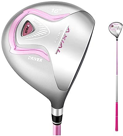 HSWOYEA #1 Palo de Golf de Madera para niños, Driver de Golf para diestros, Putter de Golf con Cabeza de aleación de Titanio y Varilla de Carbono