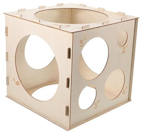 GETAJGHSD 9agujeros Cubo Medidor Globos Caja Para Balones Herramienta Para Globos