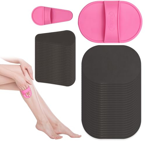 Scettar Set Di Strumenti Per La Depilazione 52 pezzi,Epilatore Da Donna, Cuscinetti Esfolianti Per La Depilazione, Epilatore Portatile Per Più Zone Del Corpo