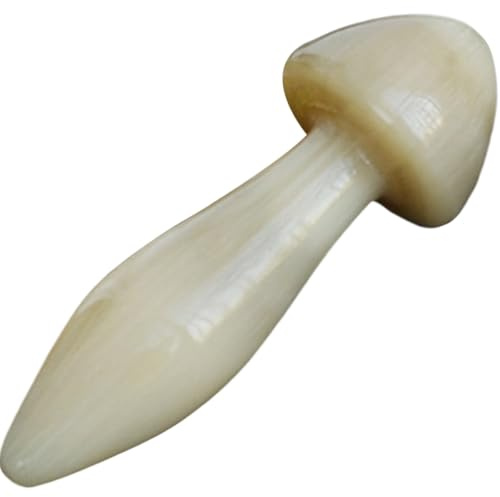 TOGEVAL Mehrzweck Horn Augenmassagestab Pilzförmig 9 13cm Gesichtsmassagegerät Gua Sha Stick zur Straffung gegen Augenschwellungen und Falten für Frauen