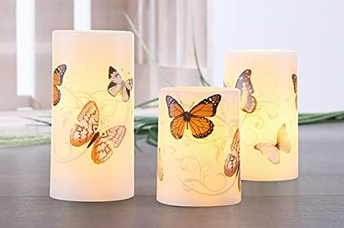 LED - Wachs - Kerzen - Set 3 - tlg.