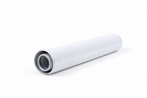 Spedizione Uzman, tubo di scarico concentrico Ø 60/100 mm, curvo, angolo, tubo di scarico, sistema di scarico a doppio tubo, tubo di scarico,