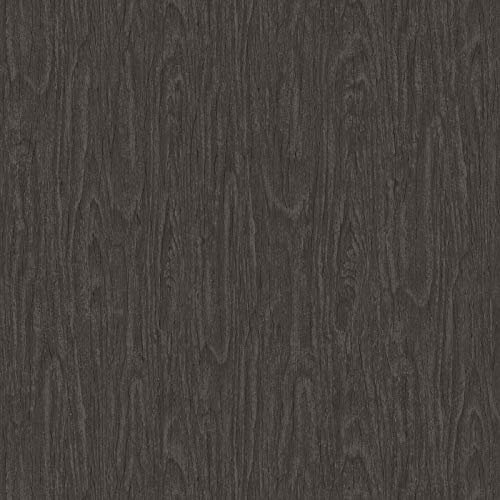 Papier peint imitation bois Papier peint effet bois Tapisserie imitation bois Papier peint intissé Gris Anthracite 370524 | Papier peint livré à domicile