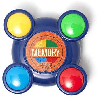 Legami - Memory, Gioco di Memoria Luminoso e Sonoro, 6,4x6,4 cm, in Plastica, Concentrazione e Memoria per Superare la Sfida