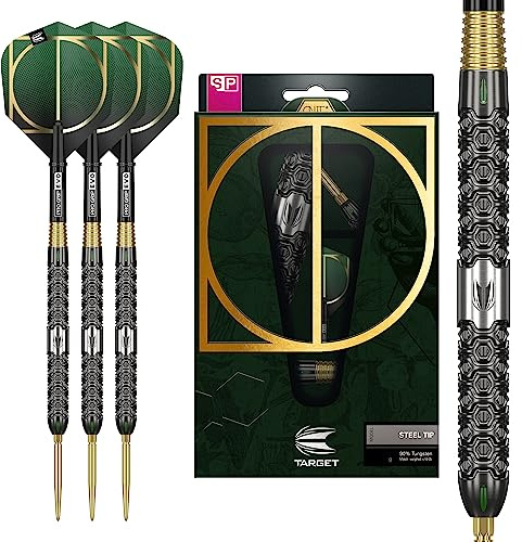 Target Darts Cult 03 90% Tungsten Swiss Point Steel Tip Darts Set, 22G | Swiss Point Dart Set, Tungsten Barrel, Professional Darts Set, Swiss Point Tool Included