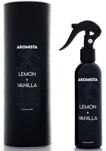AROMISTA Lemon + Vanilla Auto Parfüm Raumspray 200ml Duftspray Auto Duft Raumduft Lufterfrischer Spray