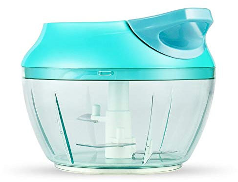 XTYPE Multifunción Whirlwind Trituradora de verduras Cortador Picadora de hielo de ajo Picadora de carne Picadora de comida de alta velocidad Licuadora (Color: Azul)