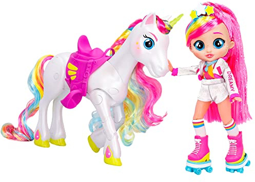 BFF BY BEBÉS LLORONES Dreamy & Rym - Pack de lujo ¡Incluye la exclusiva muñeca articulada Dreamy y su unicornio Rym!-Regalo optimo para NIÑOS y NIÑAS +5 Años