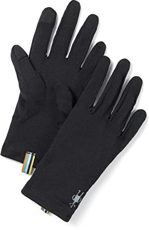 Smartwool Merino Wool Glove | Touch screen Compatible Winter Gloves for Men and Women, Black, Small