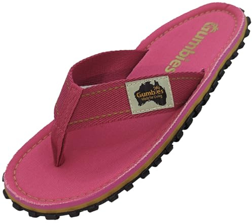 Gumbies Islander Tongs unisexes avec tige d'orteil en coton super doux et semelle en caoutchouc recyclé durable – Confort garanti, Classic Rose, 35 1/3 EU