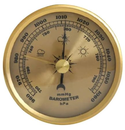 VINGAA Barometer, Barometer für den Innenbereich, Barometer für die Hauswand, mechanische analoge Wetterstation, für Wohnzimmer, Schlafzimmer, Büro, Balkon