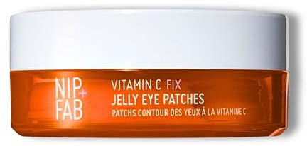 Nip+Fab Vitamin C Fix Pacchetti Gel per Occhi, 20 Coppie, Idrogel Illuminante per il Contorno Occhi con 3 Forme Stabili di Vitamina C