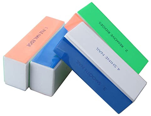 Healeved 10pezzi Blocco Di Lucidatura Per Unghie Spugna Completo Per Manicure e Pedicure Utensili Per Nail Art Rimozione Smalto e Saldatura Superficie Per Uso Domestico e Saloni