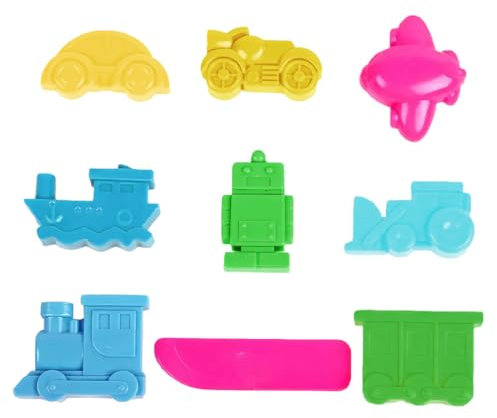 9 Stück Knetwerkzeug Teig Plastilin Werkzeuge, Ausstechformen Küchenspielzeug, Knete Set Knetwerkzeug für Kinder,Kinderknete, Knetwerkzeug Kinder