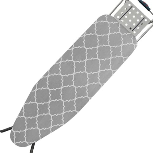 MLqkpwy Funda para tabla de planchar estándar, 110 x 34 cm, funda para tabla de planchar, base de algodón con borde elástico para uso en lavaderos,
