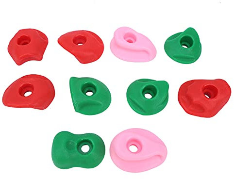 10 Stück Mehrfarbige Große Klettergriffe für Felskletterwände Im Freien, Große Klettergriffe für Felsklettern, Größe M (Kleine Größe, 10 Stück)