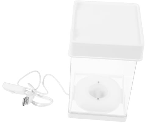 COLLBATH Transparentes Kunststoff-Aquarium Mit Licht Kleines Aquarium Für Schreibtisch Durchsichtiges Fischglas Wiederverwendbar Und Langlebig