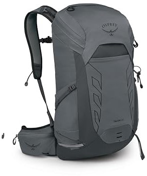 Osprey Men's Talon 26 Lightweight Hiking Backpack, Phantom Grey/Dark Charcoal, One Size