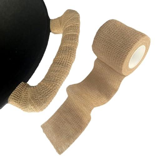Anti-scalding Cast Iron Pan Handle Wrap - Protective Wrap For Hot Pan Handles | Insulated Grip Wrap For Cookware Handles | Pan Handle Tape Made Of Non-Woven Fabric For Heat Protection & Grip