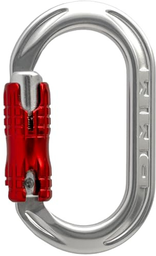 DMM Unisex XSRE Locksafe Karabiner, Silber-Rot, Einheitsgröße
