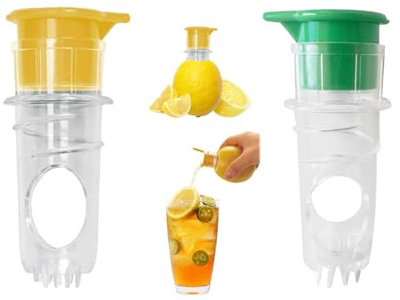 Screw Top Lemon Squeezer, Manual Fruit Press, 2025 New Hand Lemons Limes Oranges Citrus Juicer in Home Kitchen for Cocktails salad Seafood Tea.
