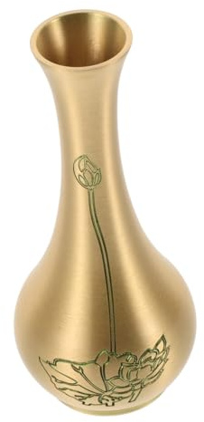 VICASKY Mini Messing Vase für Blumen Vintage Kleine Tischvase Metallvase für Hochzeiten Partys und Dekoration Retro Tischdeko Zuhause und Büro