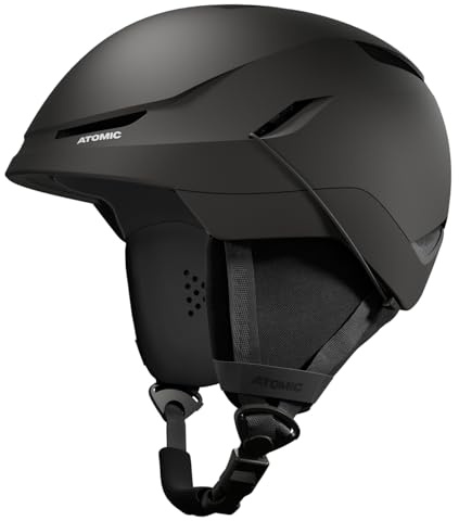 ATOMIC REVENT JR Casco da sci – Nero – Taglia 48 – 52 – Casco da snowboard e sci per bambini e ragazzi – Sistema di ventilazione a 360° Fit System & Aircon – Holo Core per il massimo assorbimento