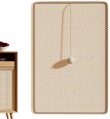 Kratzbrett für Katzen, Katzenkratzbrett mit Spielzeugbällen, Sisal-Möbelschutz, vertikal, für Wand, Ecke, Couch, Sofa, gelangweilte Katze, Indoor-Unterhaltung