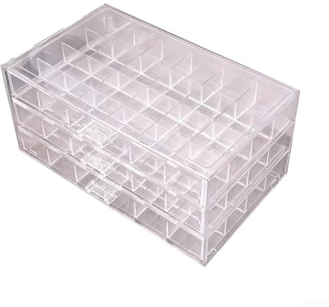 Pumixiy Multi-Layer Acrylic Jewelry Storage Box with Large Capacity, Clear Drawer Organizer for Earrings, Necklaces and Accessories(3RD FLOOR WHITE)