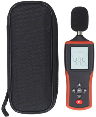 GYZOUKA Misuratore di Decibel, con Pesatura AC e Schermo LCD Retroilluminato, Fonometro Portatile SPL Tester per Casa, Fabbrica, Scuola, Ufficio