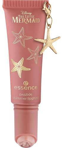 essence Disney THE LITTLE MERMAID peptide shimmer lipgloss, Nr. 02, Braun, pflegend, natürlich, glänzend, vegan, ohne Parabene, ohne Mikroplastikpartikel, Nanopartikel frei, 1er Pack (10ml)