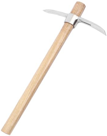 Pickaxe - Small Stainless Steel Double Head Detachable Cross Hoe - Garden Tool for Digging | for Garden, Outdoor, Home, Forestry, Agriculture, Mining, Camping, Yard, Field