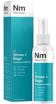 NANOMAN Shoe Protector Spray – Advanced Waterproofing for Shoes, Boots, Sneakers & Uggs. Safe for Suede, Leather, Nubuck, and White Shoes..
