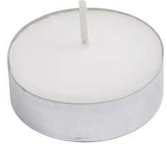 Bougies Set de 50 Chauffe-Plat Coloris Blanc