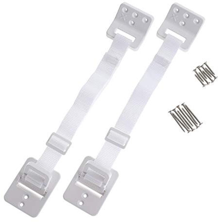 Dreambaby F1428 Klappbarer Anti-Kipp Möbelanker Kippsicherung, weiß