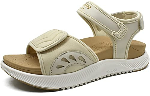 ONCAI Walking Sandals Womens,Arch Support Hiking Sandals with Orthotic Outdoor Footbed for Plantar Fasciitis,Water Athletic Platform Sandalias Mujer with 3 Adjustable Strap (UK Size 4-10)