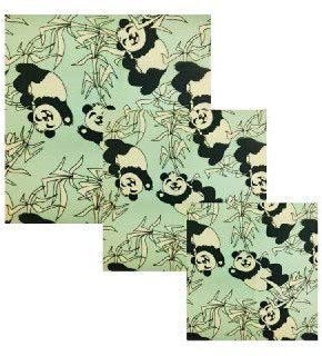 3er Set wiederverwendbare Bienenwachstücher Beeswax Food Wrap, Wachstücher für Lebensmittel, Bio Bienenwachspapier