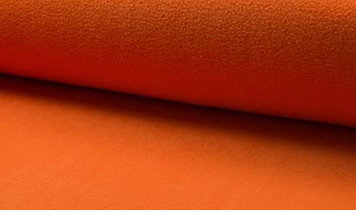 CRS Fur Fabrics 5056653812908, Orange Lammfell-Vliesstoff, Polarfleece, 1 m, 150 cm x 100 cm, 1Mtr 150cm x 100cm