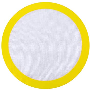 Tapis de Cuisson en Silicone Ronds Qualité Alimentaire Antiadhésif Tapis de Silicone Réutilisable pour La Casserole pour /Tortilla/Macaron/Pâtisserie/ (308Mm