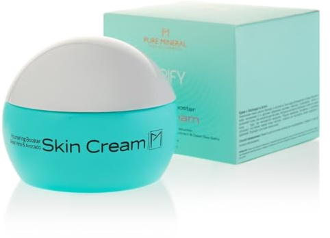 Pure Mineral - Crema Nutritiva Aloe Vera y Aguacate - Hidratación Intensa, Rica en Vitaminas - Todos los Tipos de Piel - Sin siliconas, sulfatos, parabenos - 250ml